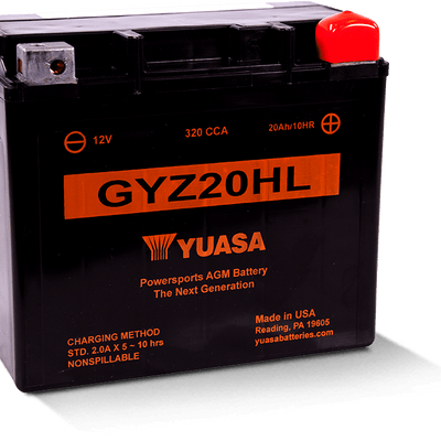 Yuasa GYZ20HL High Performance Maintenance Free AGM 12 Volt Battery