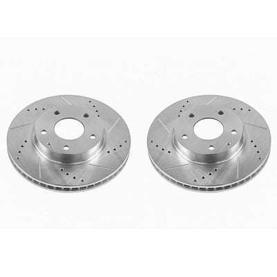 Power Stop 14-16 Mazda 3 Front Evolution Drilled & Slotted Rotors - Pair