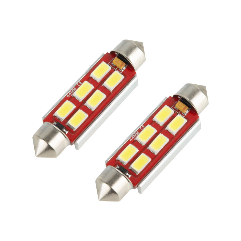 Oracle 44MM 6 LED 3-Chip Festoon Bulbs (Pair) - Cool White
