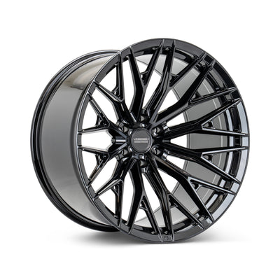 Vossen HFX-6 22x10 - 8x180 - ET-18 - Super Deep Face - 124.3 - Gloss Black Wheel