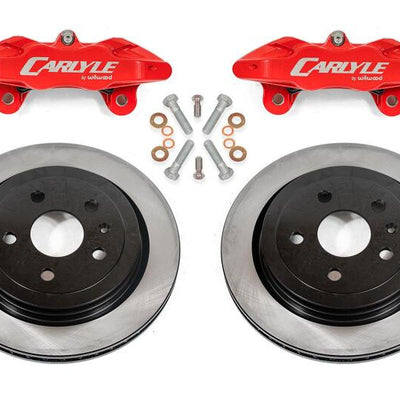 BMR 14-19 Chevrolet Corvette C7 Brake Kit For 15in Conversion Solid Rotors Red Calipers
