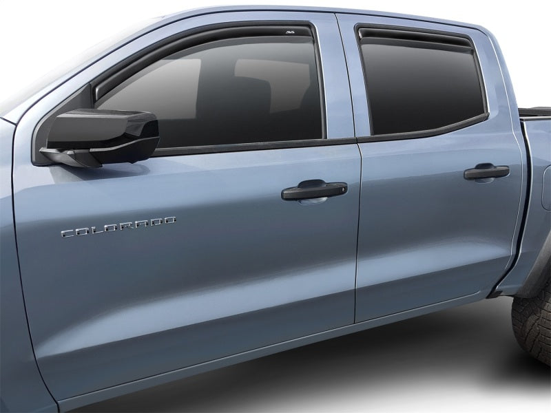 AVS 2023 Chevrolet Colorado In-Channel Ventvisor Low Profile Deflectors 4pc - Smoke