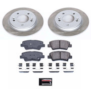 Power Stop 20-22 Kia Forte Rear Semi-Coated Rotor Kit