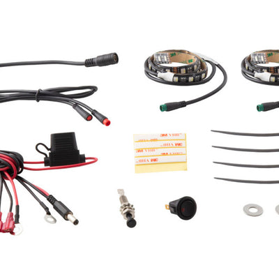Diode Dynamics RGBW Engine Bay Strip Kit 2pc Multicolor
