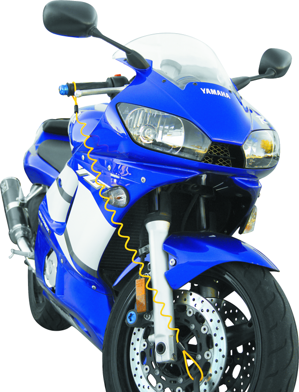 Bully Lock Reminder Disc Cable 4 ft. - Yellow