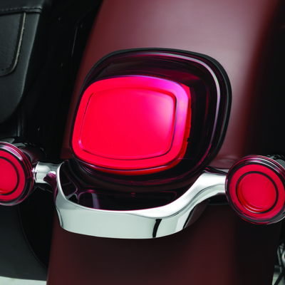 Kuryakyn Tracer L.E.D. Front Turn Signal Insert Red Light Red Lens 1156
