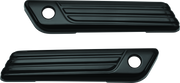 Kuryakyn Tri-Line Saddlebag Hinge Covers Gloss Black
