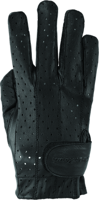 Kuryakyn Leather By River Road Tucson Leather Perforated Gloves Black Womens - Medium