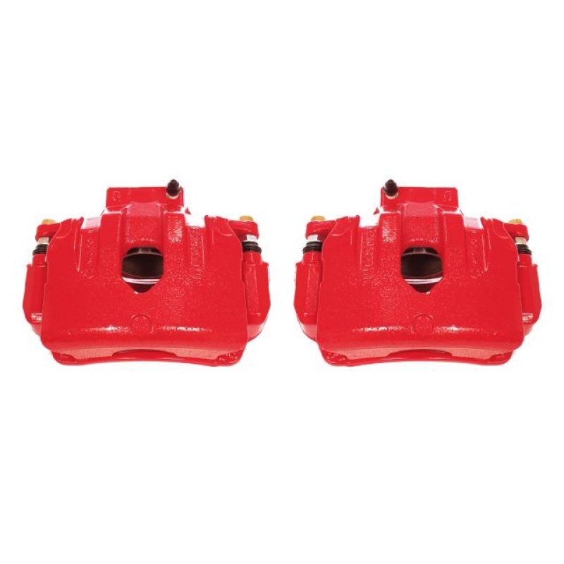 Power Stop 10-16 Hyundai Genesis Coupe Front Red Calipers w/Brackets - Pair