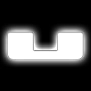 ORACLE Lighting Universal Illuminated LED Letter Badges - Matte Wht Surface Finish - U