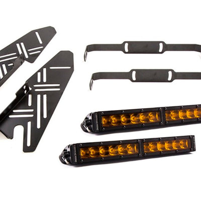 Diode Dynamics 17-19 Ford Raptor SS Fog Kit 12.0 In - Amber Driving
