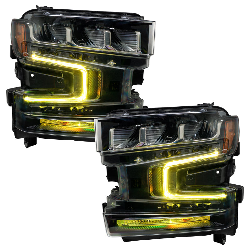 Oracle 19-21 Chevy Silverado 1500 RGB+W Headlight DRL Kit - ColorSHIFT w/o Controller