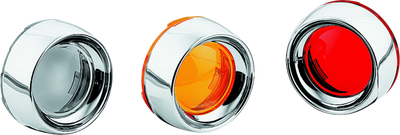 Kuryakyn Deep Dish Bezel With Smoke Lens Chrome