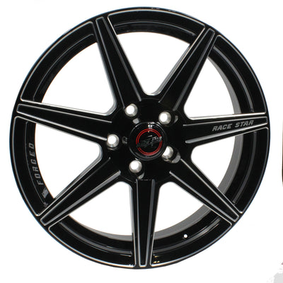 Race Star 72 ValStar 17x 2.25 / 0BC / 1.7BS / in CB / Black w/Machined Accents Wheel