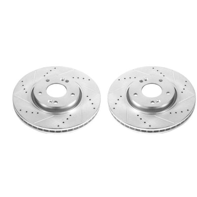 Power Stop 12-16 Kia Sportage Front Evolution Drilled & Slotted Rotors - Pair
