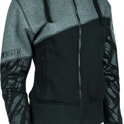 Speed and Strength Cat Outa Hell Hoody Grey/Black Womens - Small