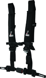 DragonFire Racing Harness H-Style- 4-Point- EZ-Adjust- 2in Buckle- Black