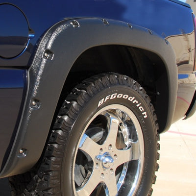 Lund 99-07 Chevy Silverado 1500 RX-Rivet Style Textured Elite Series Fender Flares - Black (4 Pc.)