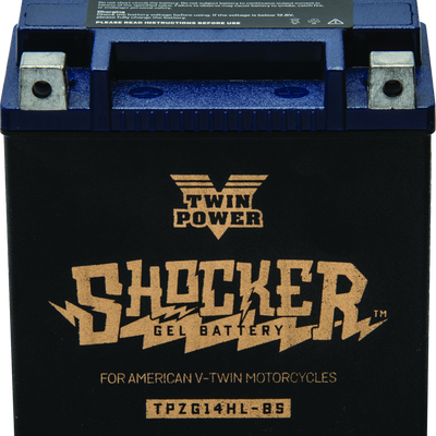 Twin Power YTX-14L Shocker Gel Battery Replaces H-D 65958-04 220 CCA