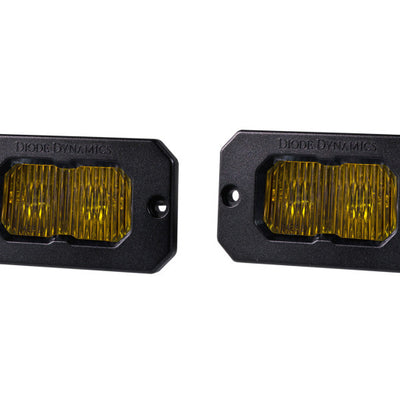 Diode Dynamics Stage Series 2 In LED Pod Pro - Yellow Fog Flush ABL (Pair)