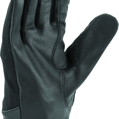 River Road Pecos Leather Mesh Gloves Black - Small