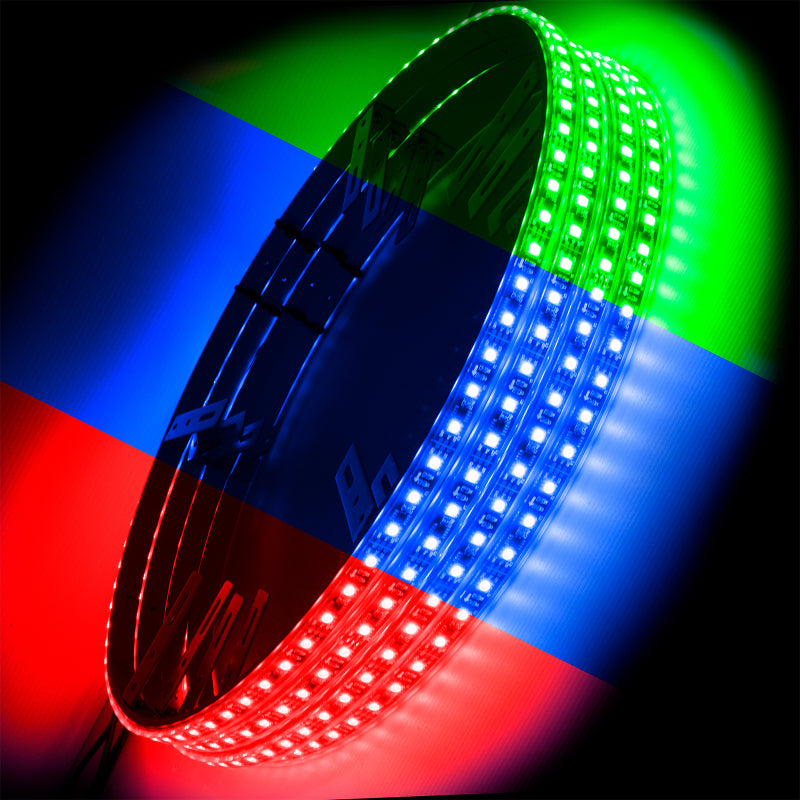 Oracle LED Illuminated Wheel Rings - ColorSHIFT - 15in. - ColorSHIFT No Remote