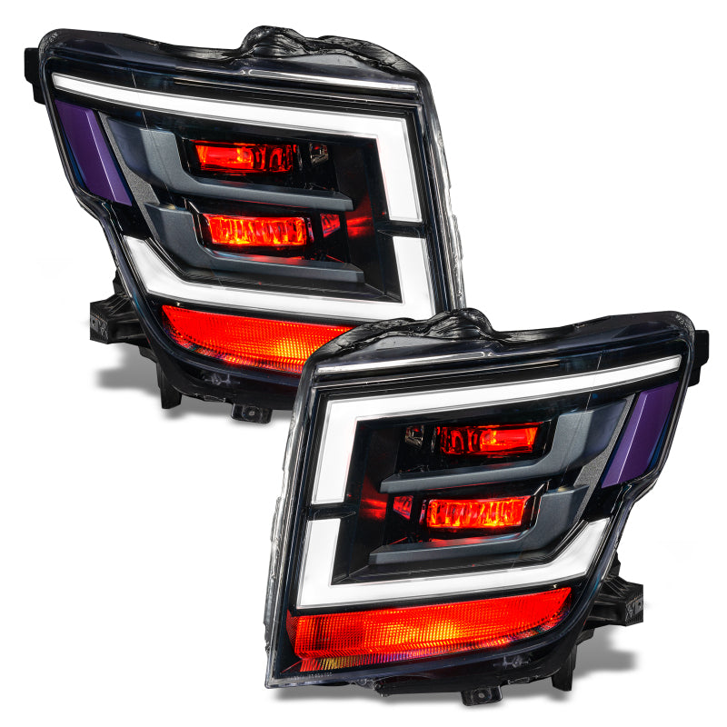Oracle 21-22 Nissan Titan Demon Eye RGB Headlight Upgrade Kit - ColorSHIFT w/o Controller