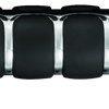 Kuryakyn Premium ISO Grips With Throttle Boss Throttle-By-Wire Chrome