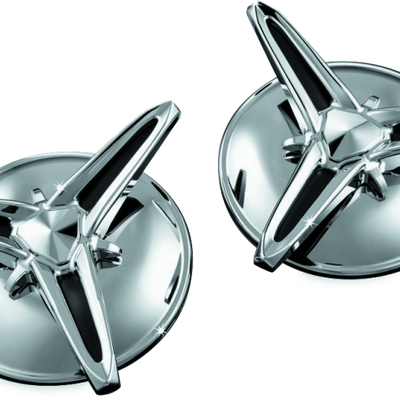 Kuryakyn Knock-Off Center Caps For Trikes Chrome