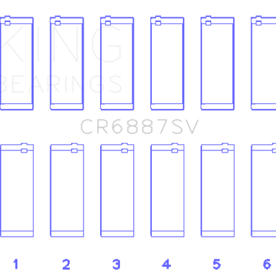 King Engine Bearings BMW B58B30A Performance Rod Bearing Set