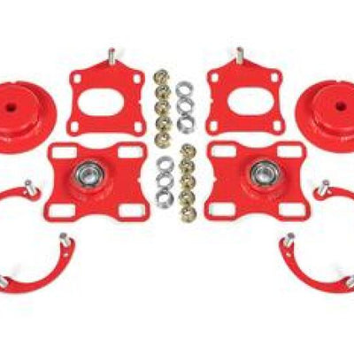 BMR 11-14 Ford Mustang / Shelby GT500 Caster Camber Plates - Red