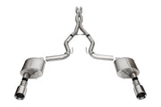 Corsa 24+ Ford Mustang GT Xtreme CatBack Exhaust Sys 3.0in Dual Rear Exit w/4.5in Straight Cut Tips