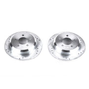 Power Stop 93-98 Jeep Grand Cherokee Rear Evolution Drilled & Slotted Rotors - Pair