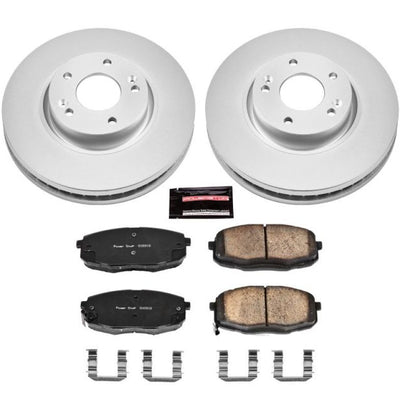 Power Stop 10-13 Kia Forte Front Z17 Evolution Geomet Coated Brake Kit