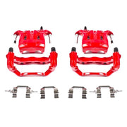 Power Stop 03-04 Infiniti M45 Front Red Calipers w/Brackets - Pair