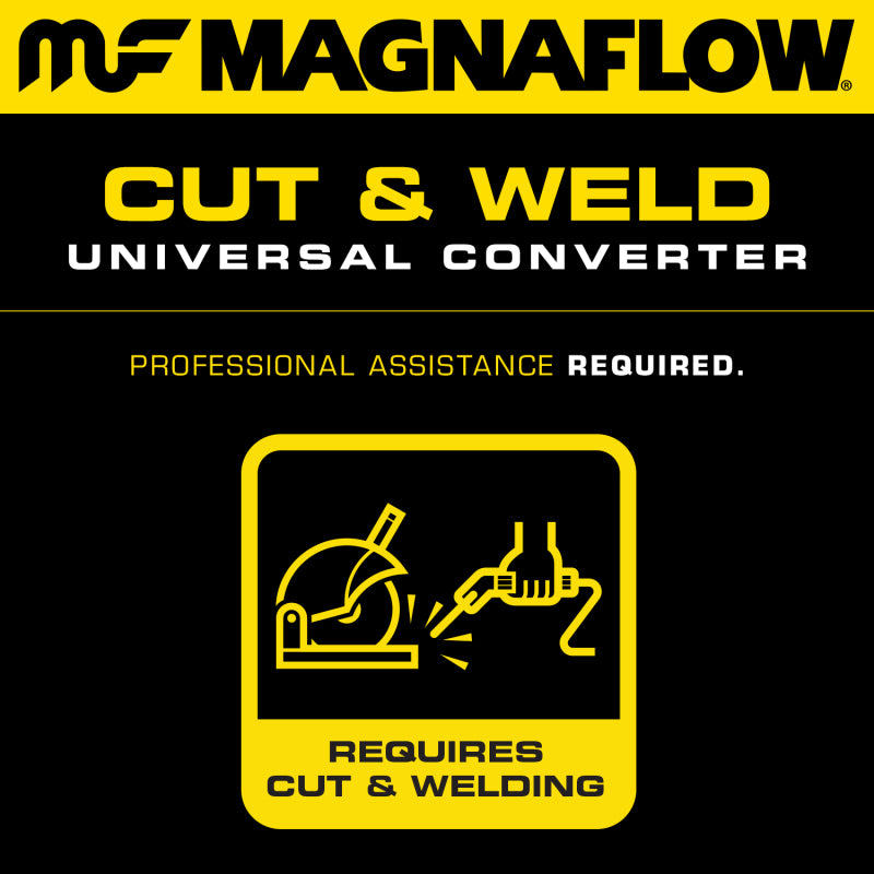 MagnaFlow Universal Catalytic Converter 3/2 Single / Dual with O2
