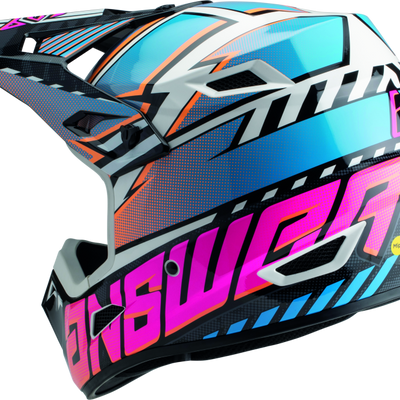 Answer AR3 Rapid Helmet Blue/Orange/Rhodamine - XS