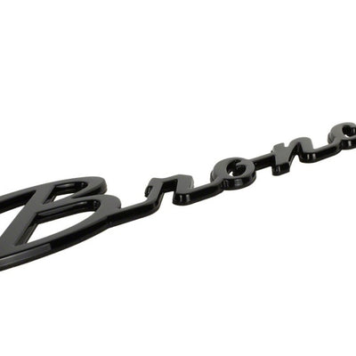 Ford Racing 21-24 Bronco Classic Script Fender Badge Kit - Gloss Black