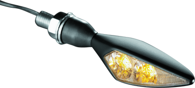 Kuryakyn Rhombus Amber Front Left/ Right Rear Satin Black