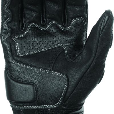 Speed and Strength Twist of Fate Leather Gloves Black/White - Small