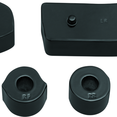 Kuryakyn Driver Floorboard Spacers 18-Up Softail Models Gloss Black