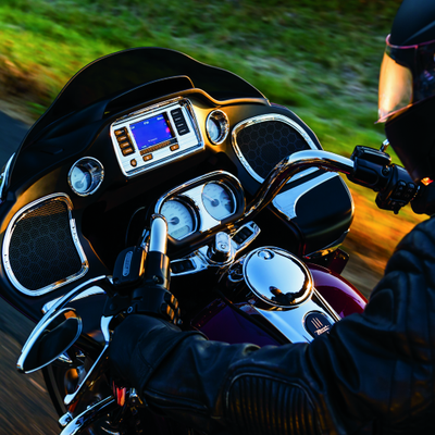 Kuryakyn Tri-Line Speaker Accents For Road Glide Chrome