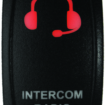 DragonFire Racing Lighted Switch Int/Rad On/Off Red Led