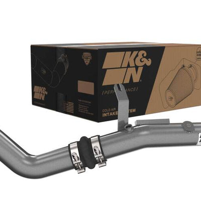 K&N 22-24 Honda Civic 1.5L L4 Aluminum Charge Pipe Kit - Gunmetal Gray