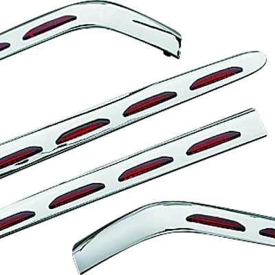 Kuryakyn L.E.D. Saddlebag Molding Set 4 Piece 01-10 GL1800 Chrome