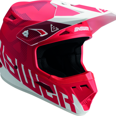 Answer AR1 V2 Bold Helmet Red/White Youth - Medium