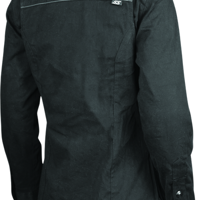 Speed and Strength Speed Society Armored Moto Shirt Black Womens - XS