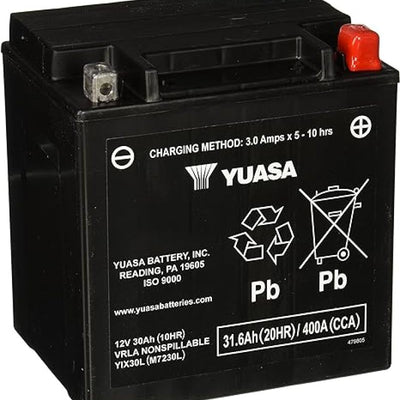 Yuasa YIX30L-PW Maintenance Free AGM 12 Volt Battery