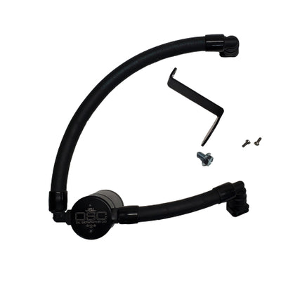 J&L 17-20 Lincoln Continental/MKZ 3.0L EcoBoost Passenger Side Oil Separator 3.0 - Black Anodized