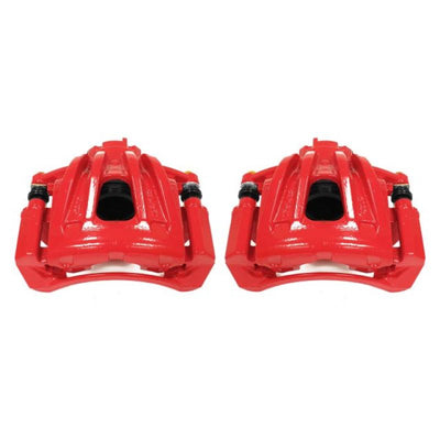 Power Stop 02-07 Jeep Liberty Front Red Calipers w/Brackets - Pair